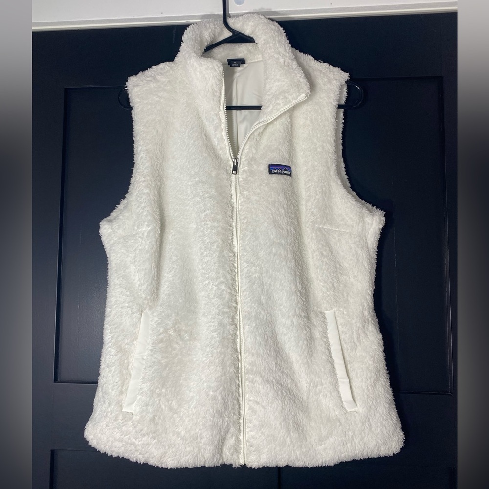 Patagonia White Fleece Vest